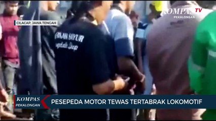Pesepeda Motor Tewas Ditabrak Lokomotif