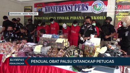 Penjual Obat Palsu Ditangkap Petugas