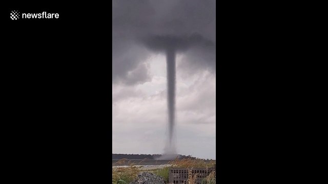 Waterspout spotted off coast of St. Simons, Georgia