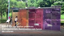 Desde baños transparentes hasta iluminación de colores: Tokio convierte en arte los sanitarios públicos