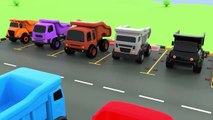 Colors for Children to Learn with Truck Transporter Toy Street Vehicles - Educational Videos_2