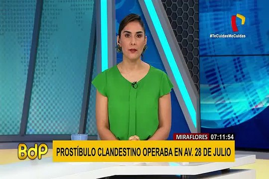 Miraflores: prostíbulo clandestino funcionaba en edificio de Av. 28 de julio