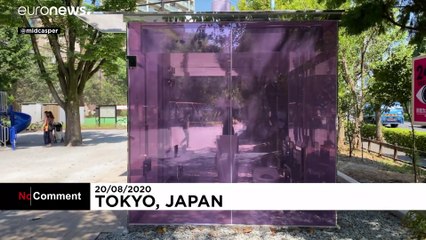 В Японии установили прозрачные туалеты