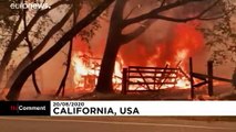 شاهد: اتساع رقعة الحرائق في كاليفورنيا يسبب تلوثا كبيرا للهواء