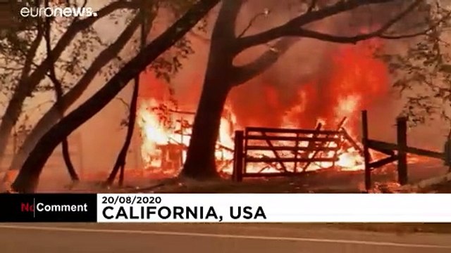 شاهد: اتساع رقعة الحرائق في كاليفورنيا يسبب تلوثا كبيرا للهواء