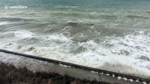 Storm Ellen continues to batter Brighton, England