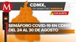 CdMx se queda en semáforo naranja por coronavirus