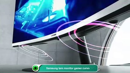 Samsung tem monitor gamer curvo