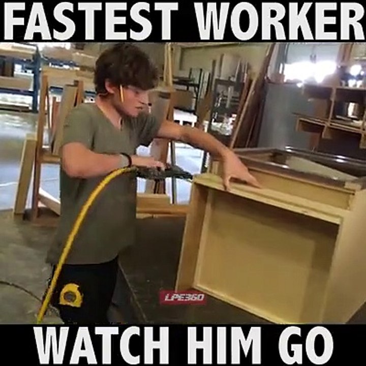 Watch the fastest worker