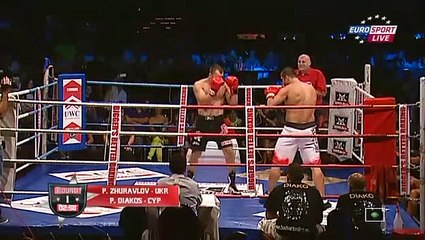 2012.07.06. Pavel Zhuravlev - Panagiotis Diakos, Mairis Briedis - Robert Teuber, Evgenlos Lazaridis - Emmanuel Ababiao (Bigger's Better 13 Cyprus Live on Eurosport Heavyweight Tournament (part 2)