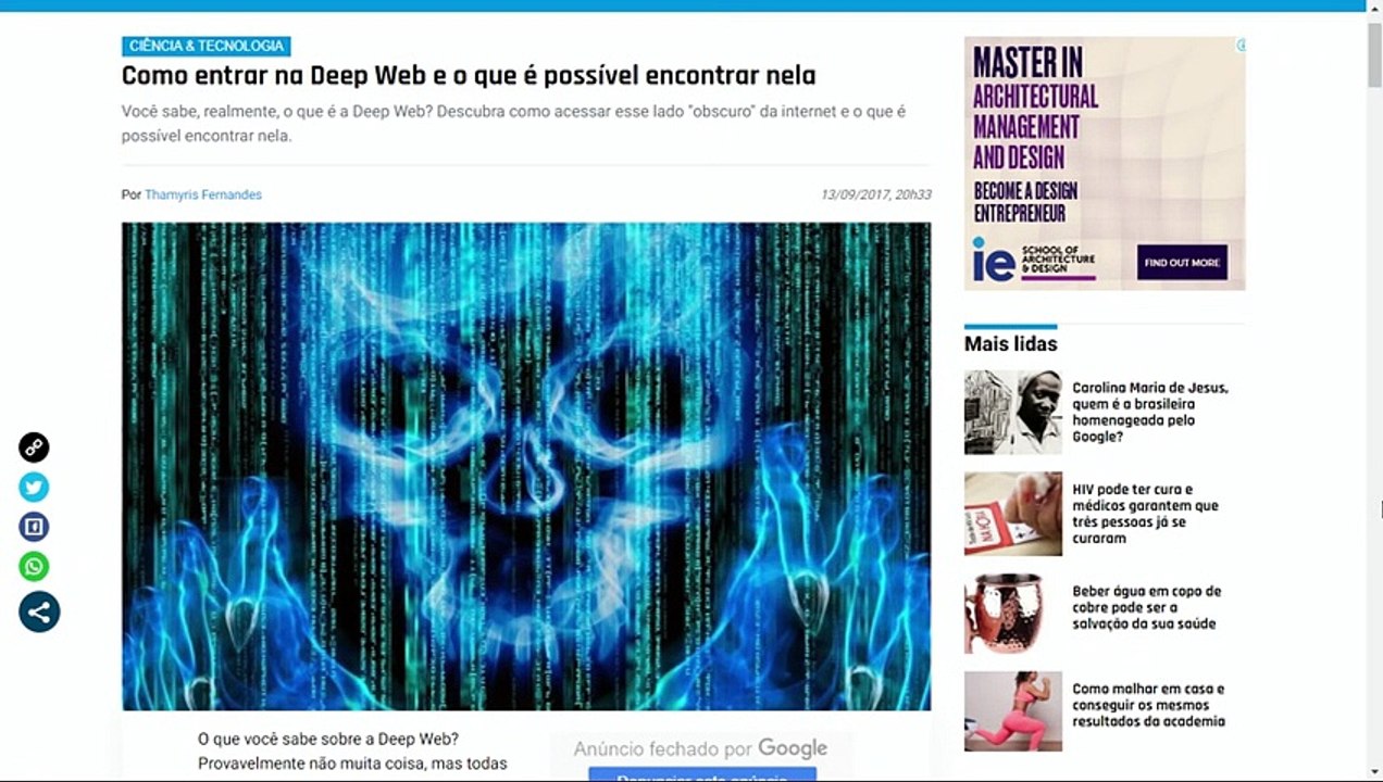 Entenda o que é a Deep Web e saiba os riscos da navegação -