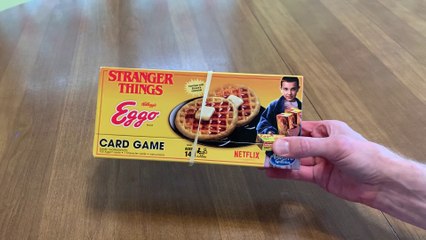Stranger Things Eggo Card Game Playthrough