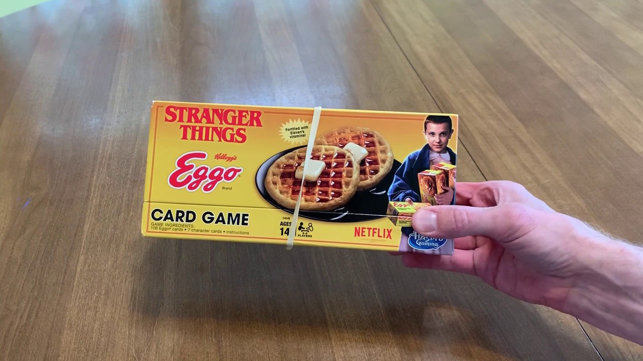 Stranger Things Eggo Card Game Playthrough