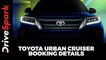 Toyota Urban Cruiser Booking Details