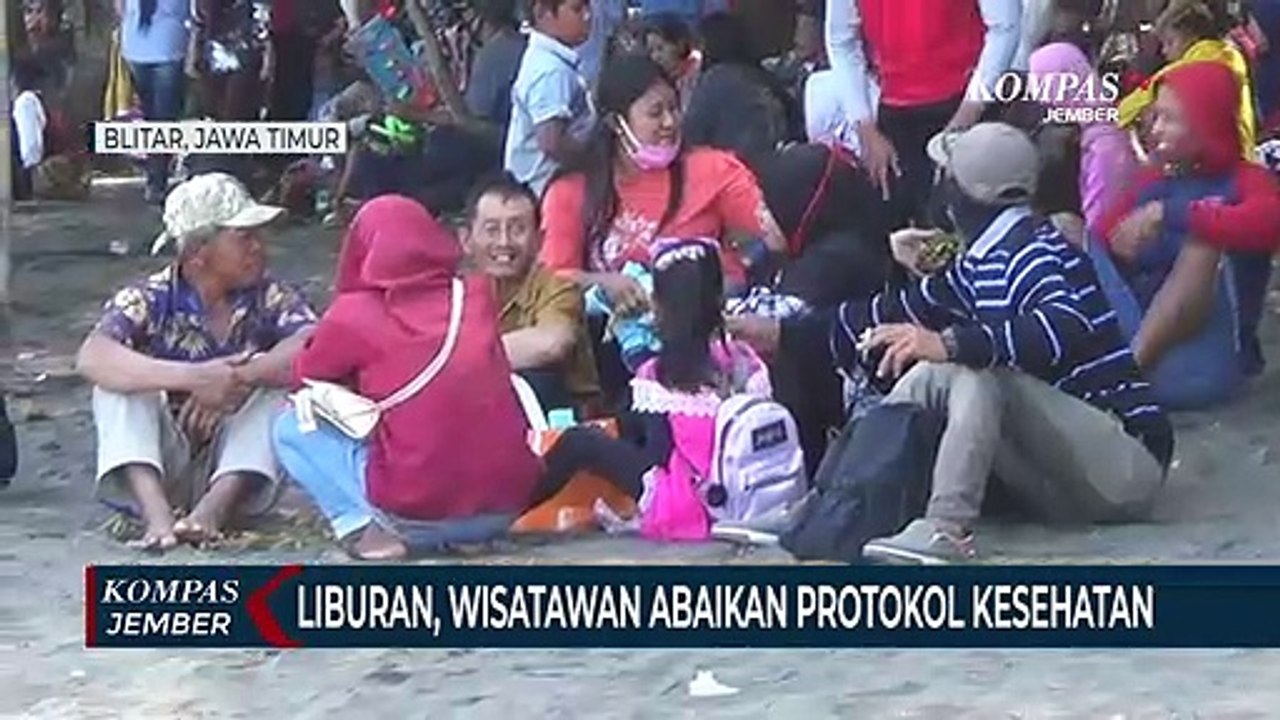 Libur Panjang, Wisatawan Abaikan Protokol Kesehatan