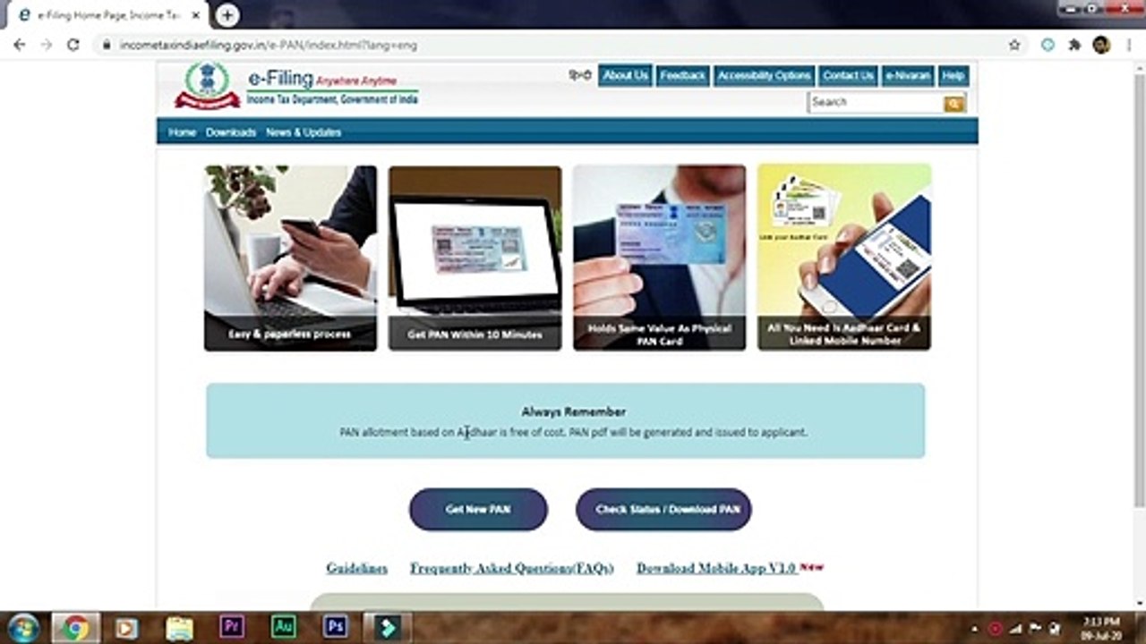 How to apply Pancard  free online_ NO Documents _ e filling _ apply free _Only w_HD