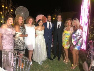 لقطات للنجوم من خطوبة ابنة مدحت العدل