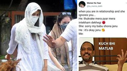 After Rhea Said Sorry Babu To Sushant, Social Media Gets Flooded By Memes Of Sorry Babu | FilmiBeat