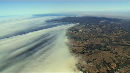 Les images des importants nuages de fumée en Californie en raison des incendies