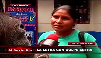 La letra con golpe entra: Al Sexto Día llegó al colegio Orión de Huancayo