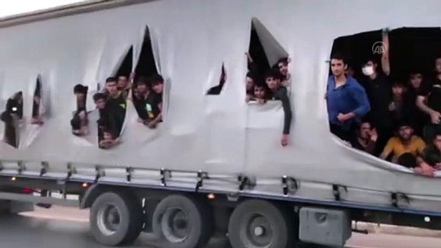 Samsun'da tırda yakalanan 173 göçmen ülkelerine gönderilmeye başlandı - EDİRNE