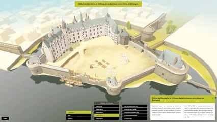 Maquette numérique du château de Nantes