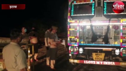 इटावा में खनन को रोकने के लिए चंबल पुल पर पुलिस का कड़ा पहरा