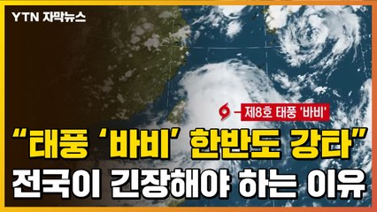 [자막뉴스] 다음 주, 8호 태풍 '바비' 한반도 강타한다 / YTN