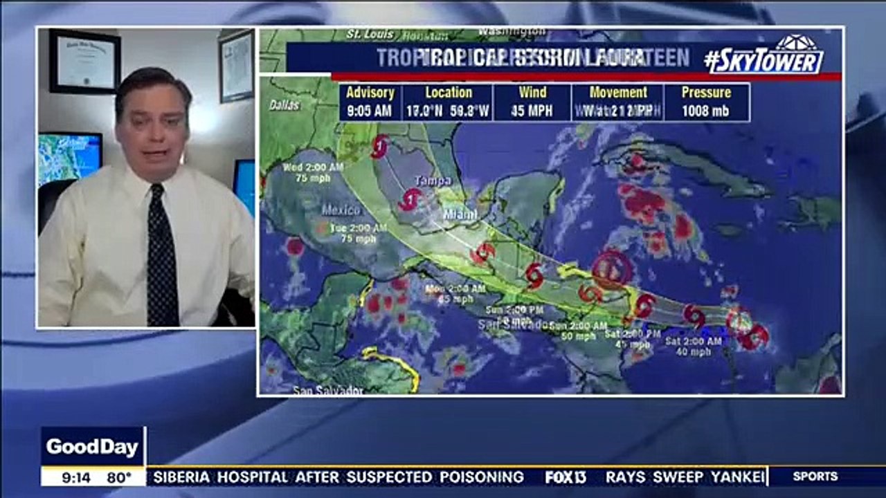 Tropical Storm Laura forms two hurricanes in the Gulf of Mexico