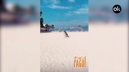 Así  se machaca Vinicius durante sus vacaciones