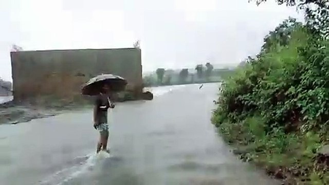 लखुंदर नदी आई उफान पर भदौनी-शाजापुर मार्ग हुआ बंद