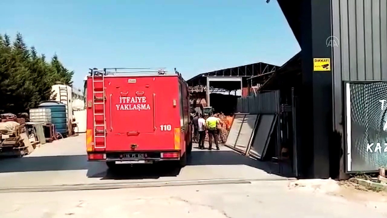 Geri dönüşüm fabrikasında çıkan yangın söndürüldü - BURSA