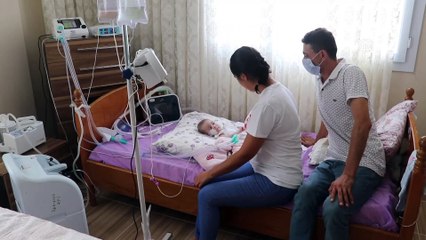 SMA hastası Umut Kayra'nın ailesinin ilaç mutluluğu - ADANA