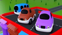 Learning Colors for Children with Toy Street Vehicles Parking - Toy cars for KIDS