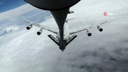 MSB, 23 bin feet irtifada yapılan yakıt ikmalinin görüntülerini paylaştı