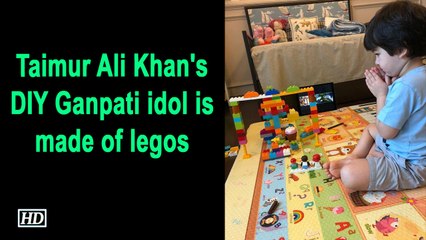 Taimur Ali Khan's DIY Ganpati idol is made of legos