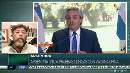 Argentina y China acuerdan realizar ensayos de vacuna contra COVID-19