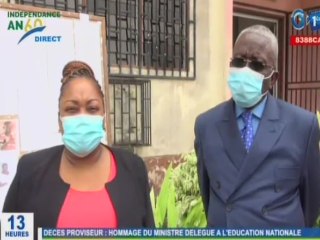 RTG / Visite du Ministre de l’éducation au lycée d'Adiwa