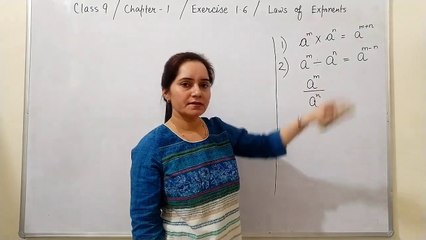 Class 09 -- Chapter 1 -- Exercise 1.6-- #Exponents #LawsOfExponents