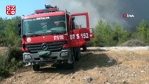 Antalya'daki orman yangınında hortum paniği