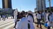 Profissionais da área de enfermagem realizam protesto em Cascavel