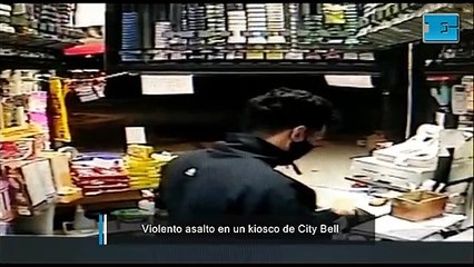 Violento asalto a punta de pistola en un kiosco en City Bell