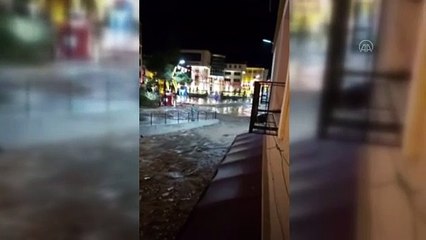 Dereli ilçesinde sağanak nedeniyle dere taştı (2) - GİRESUN