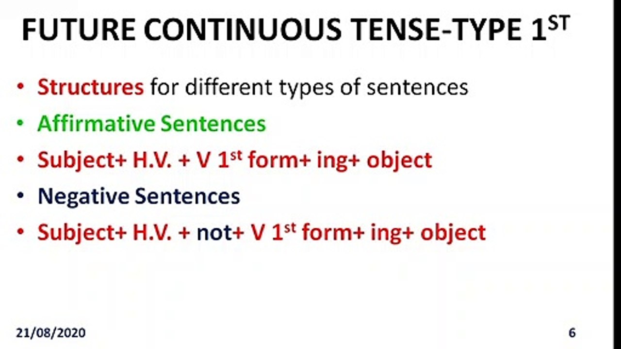 Future Cont. Tense (1)