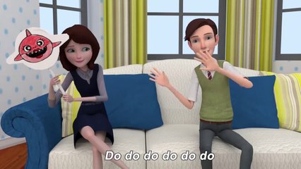 BABY SHARK bsl kids song , Nursery rhyme in British sign language,#deafchildren #hearingloss