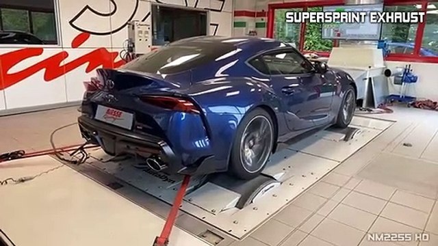 Toyota GR Supra A90 Stage 2 Supersprint Exhaust vs Stock Exhaust Comparison Sounds Dyno Results