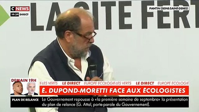 Le Ministre Eric Dupont-Moretti ose affronter sur scène les critiques des Verts: J'ai laissé passer les 'putaclics' et attendu pour venir m'exprimer ici