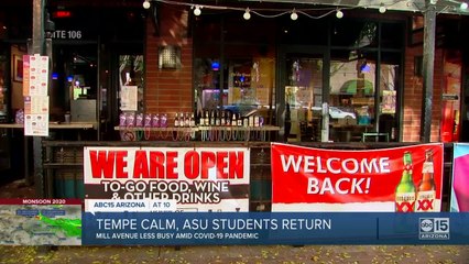 Tempe calm as ASU students return