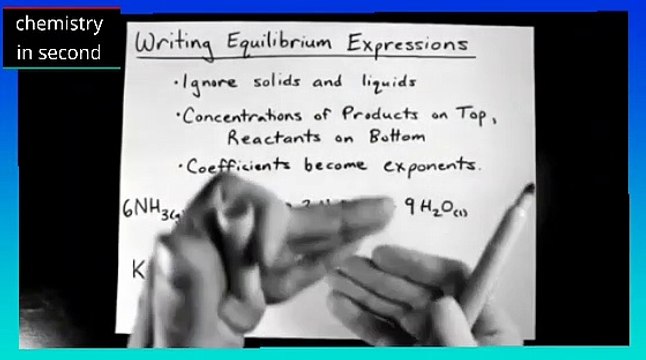 Writing Equilibrium Expression/How to write Equilibrium Expression/Equilibrium Expression