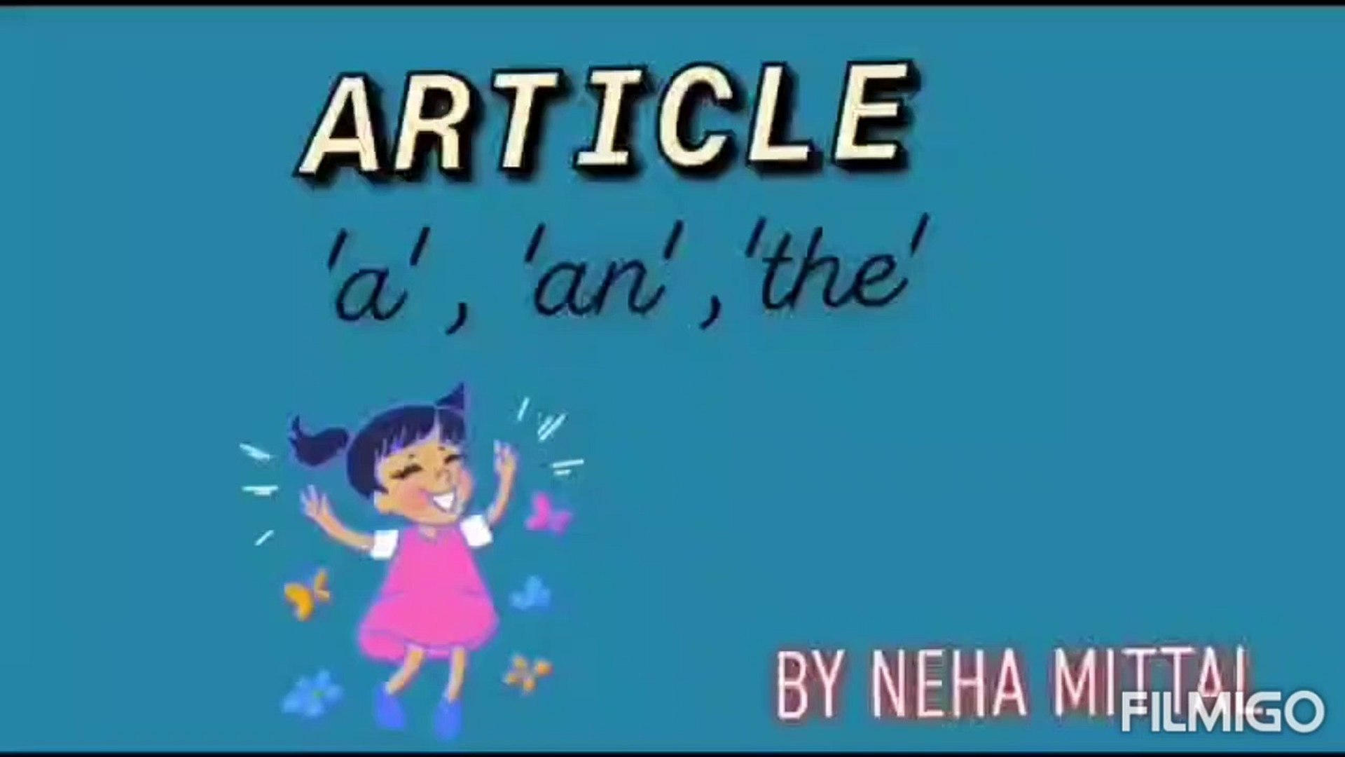 Article in English grammar
